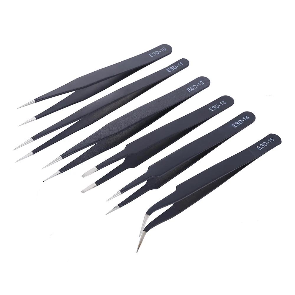6 Pcs Precision Tweezers Set E - Electronics Repair Workshop review and price