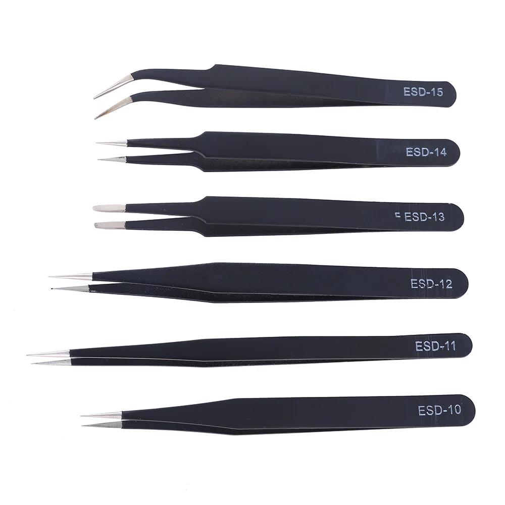 6 Pcs Precision Tweezers Set E - Electronics Repair Workshop review and price