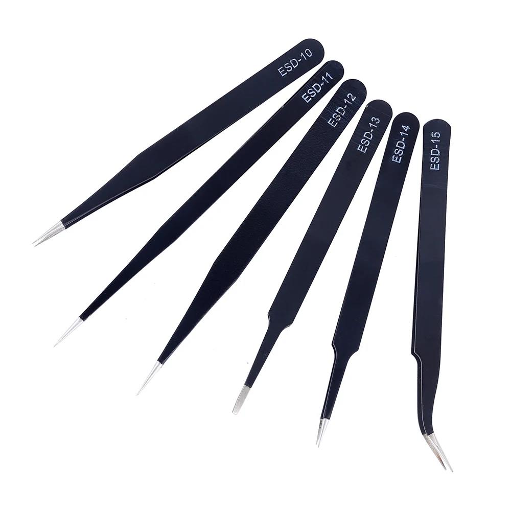 6 Pcs Precision Tweezers Set E - Electronics Repair Workshop review and price